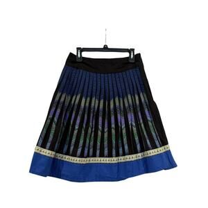 Lithe Anthropologie Women’s Linen/Cotton Pleated Multicolor Artsy SZ 4